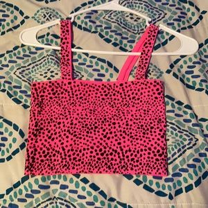 women’s ribbed cropped tank top